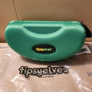 New Tipsyelves Sunglasses White Frame "Miami Ice" with Case